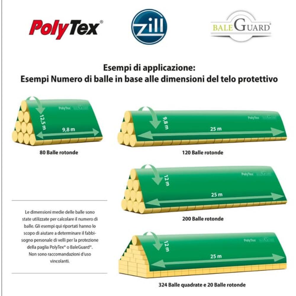 PolyTex® DLG Schutzhülle 9,8x12,5m