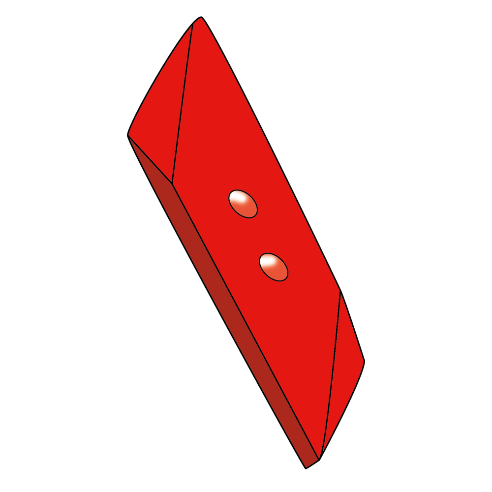 Schaarpunt 70x15 - links