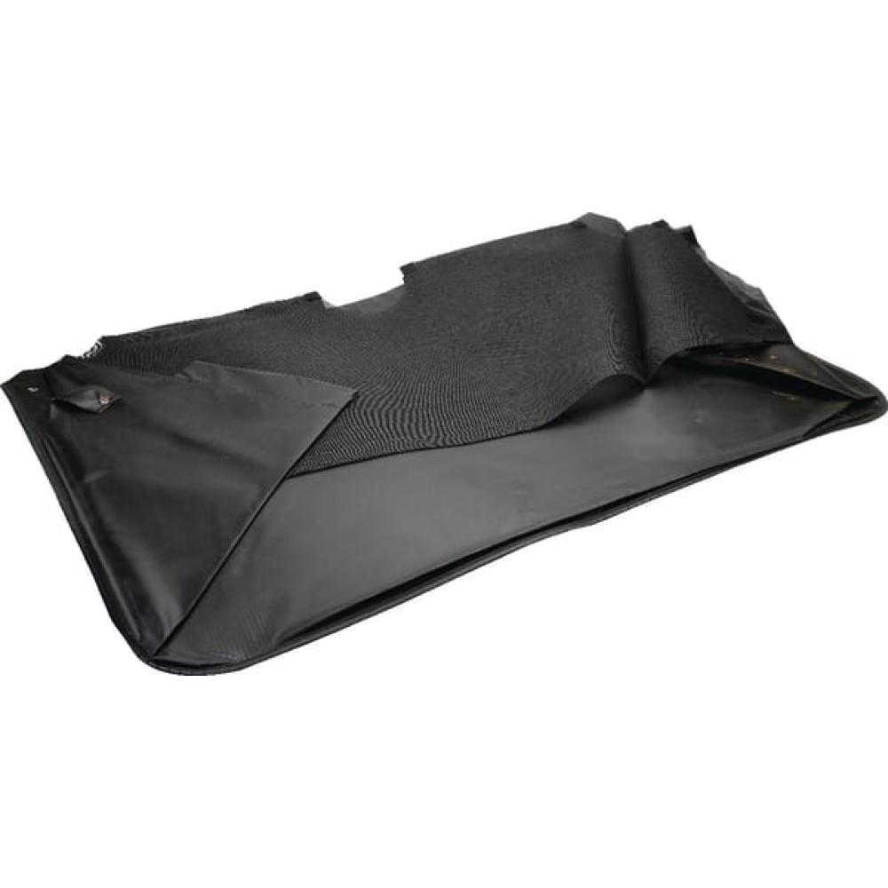 Angled front view with bag zipped and handles upright.