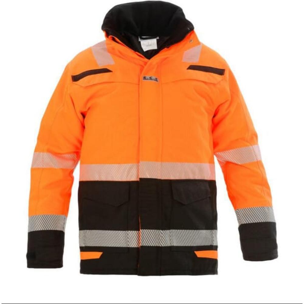 Parkajas Hi-vis, oranje-zwart, 3XL
