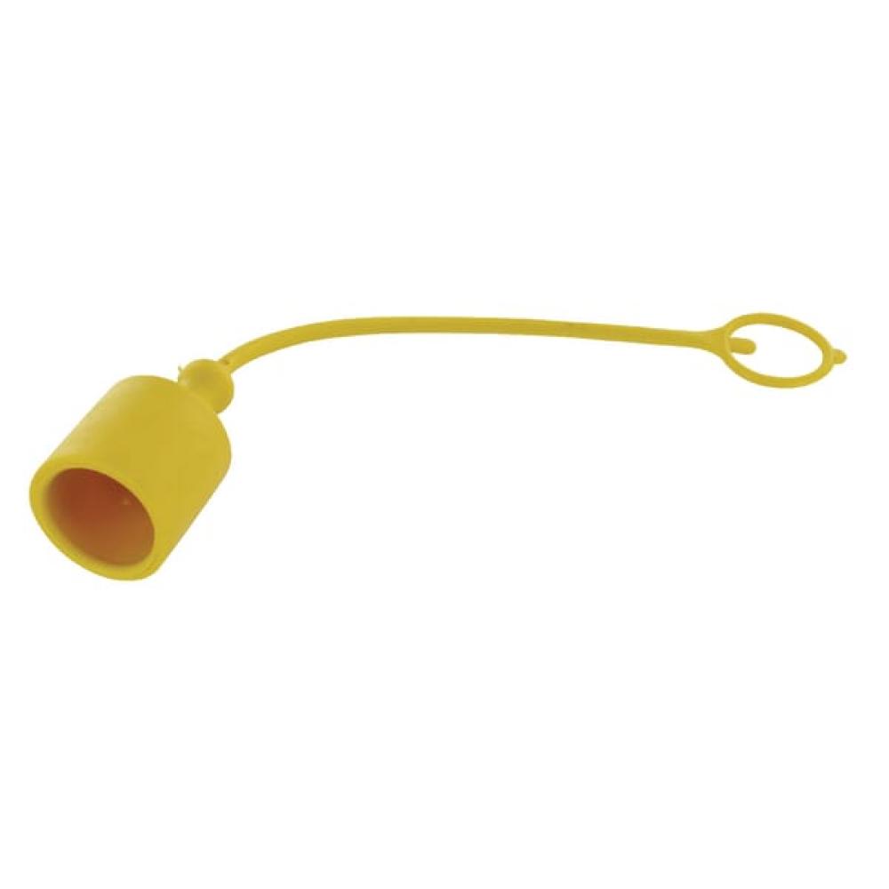 Stofplug 3/8" geel