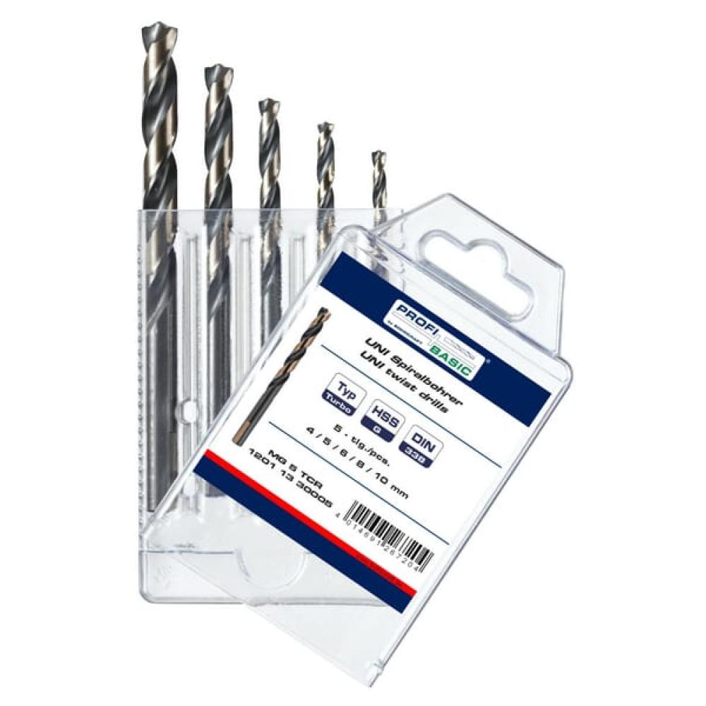 Boorset links HSS-G 4-10 mm 5 st.