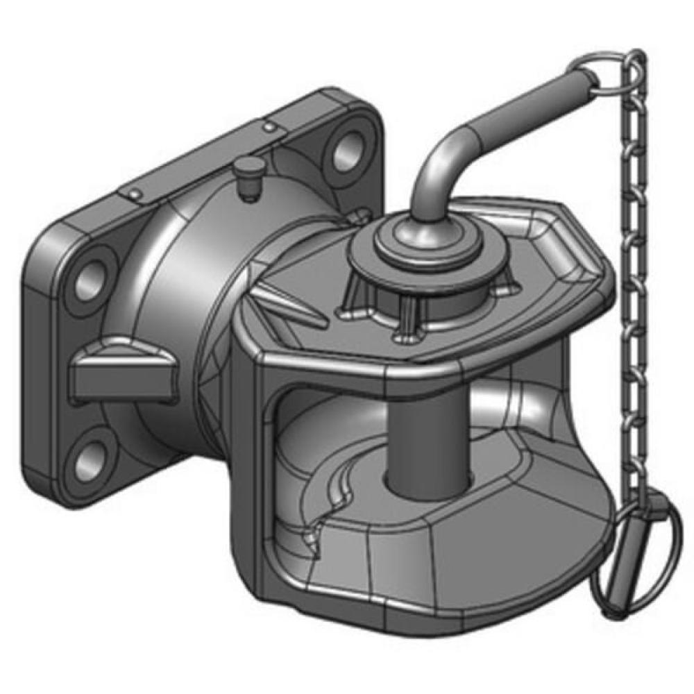 Angled front view with bag zipped and handles upright.