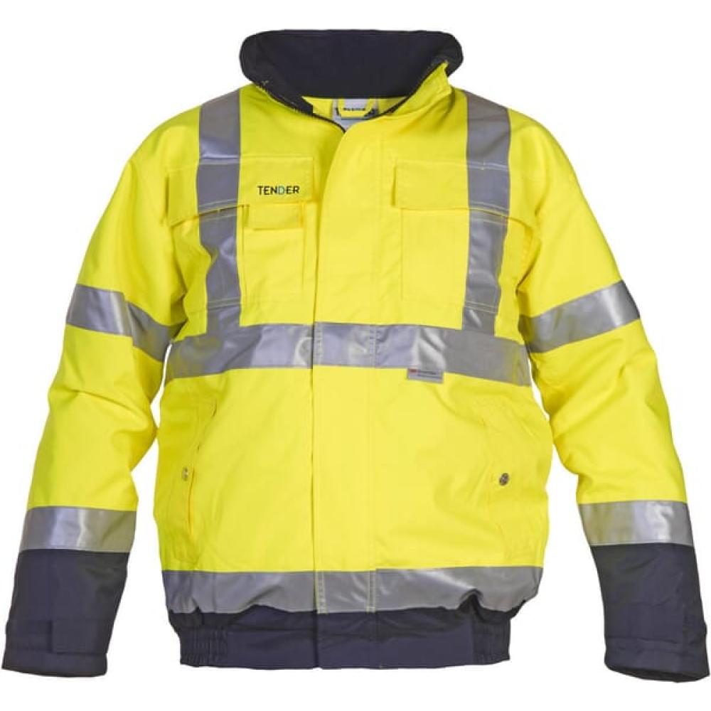 Pilotenjack Hi-vis, geel-blauw, XL