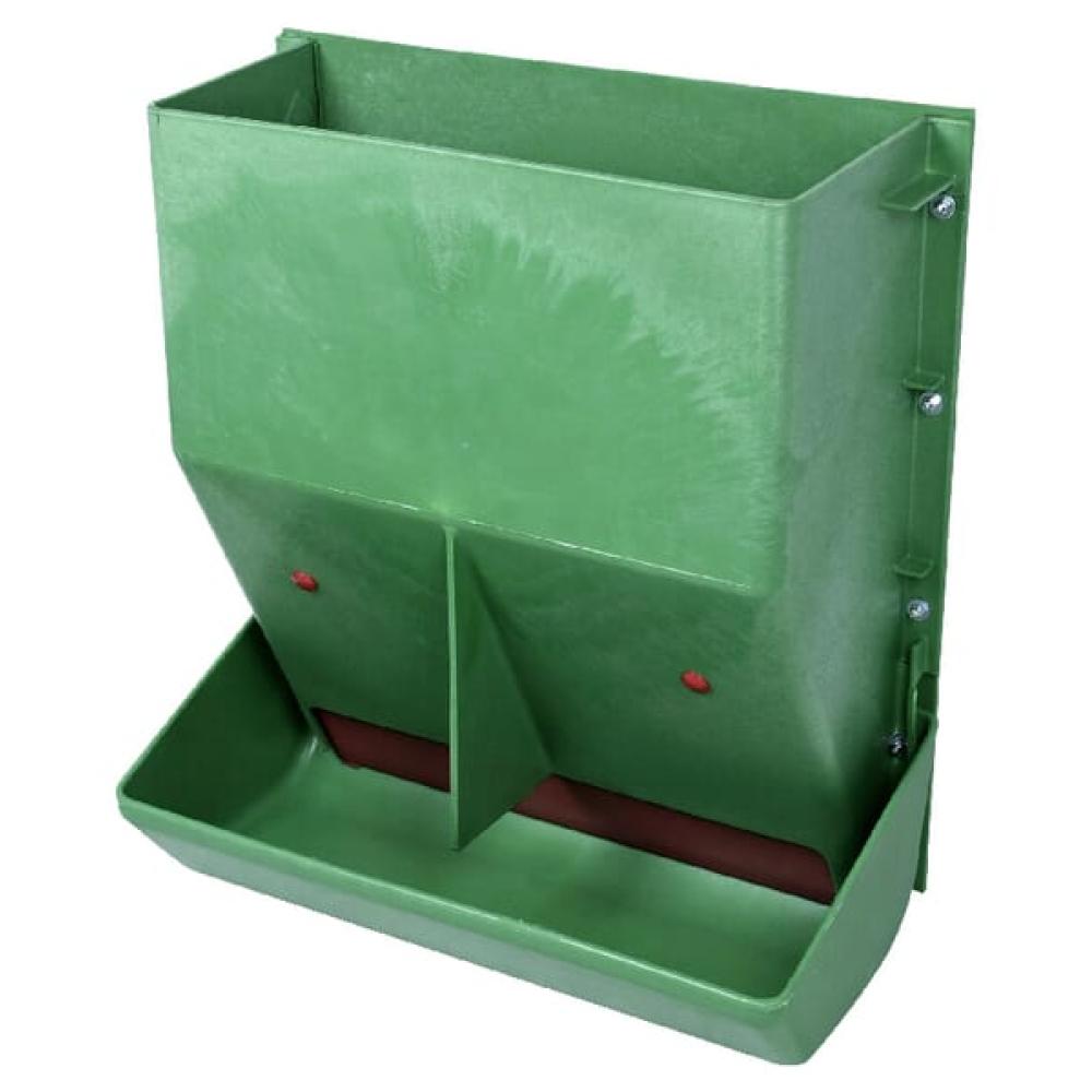 Angled front view with bag zipped and handles upright.
