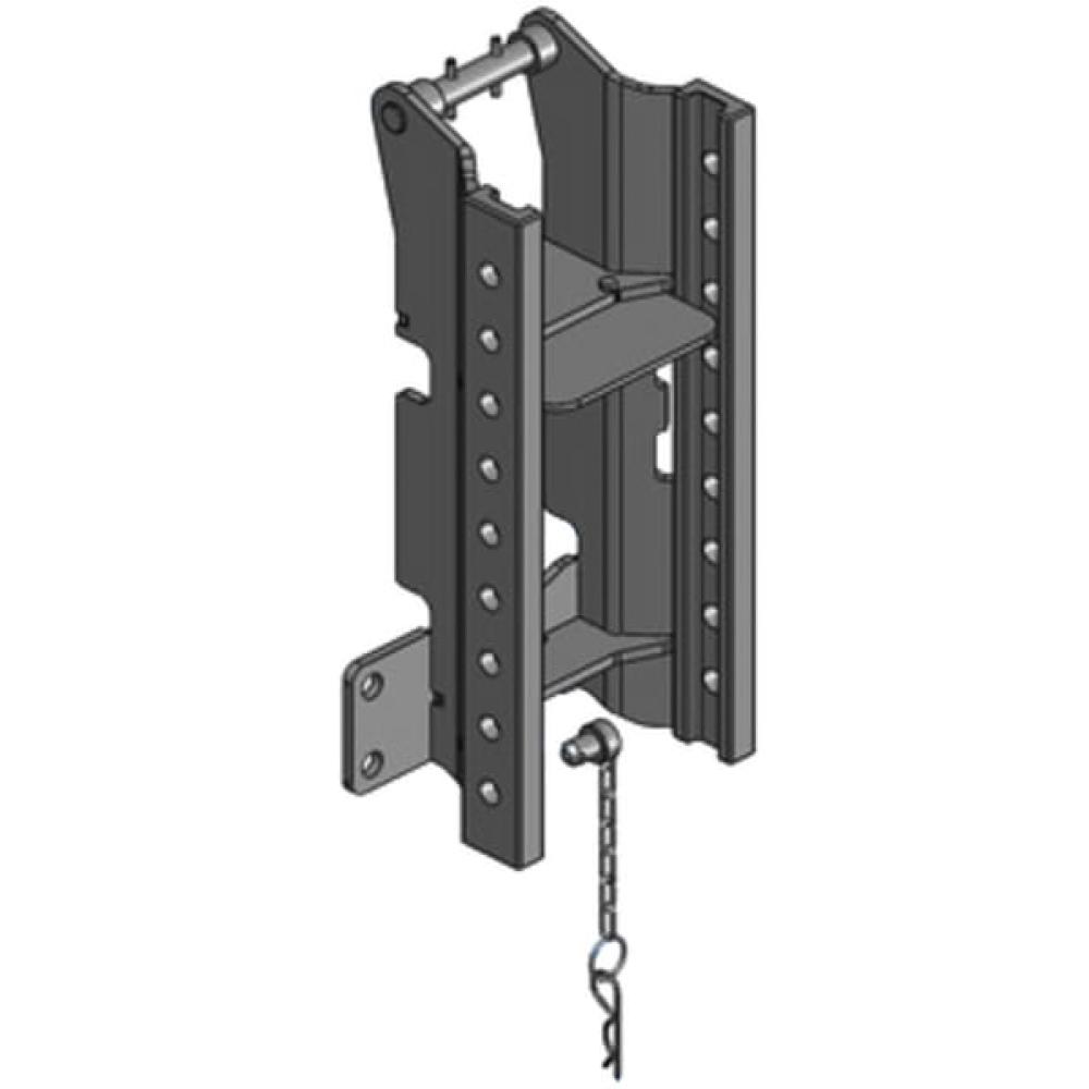 Angled front view with bag zipped and handles upright.