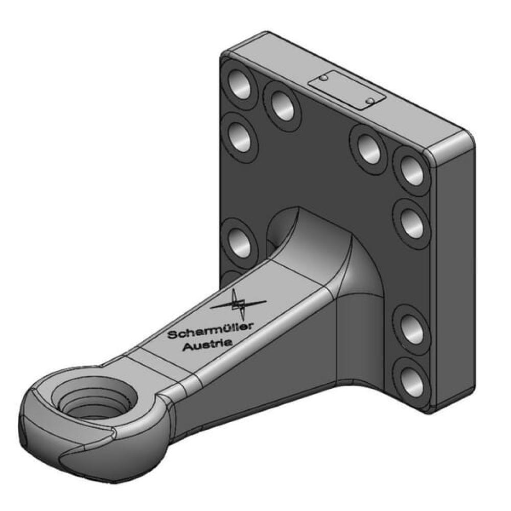 Towing Eye Ø40mm 160x160 versetzt mit Buchse DIN 11026