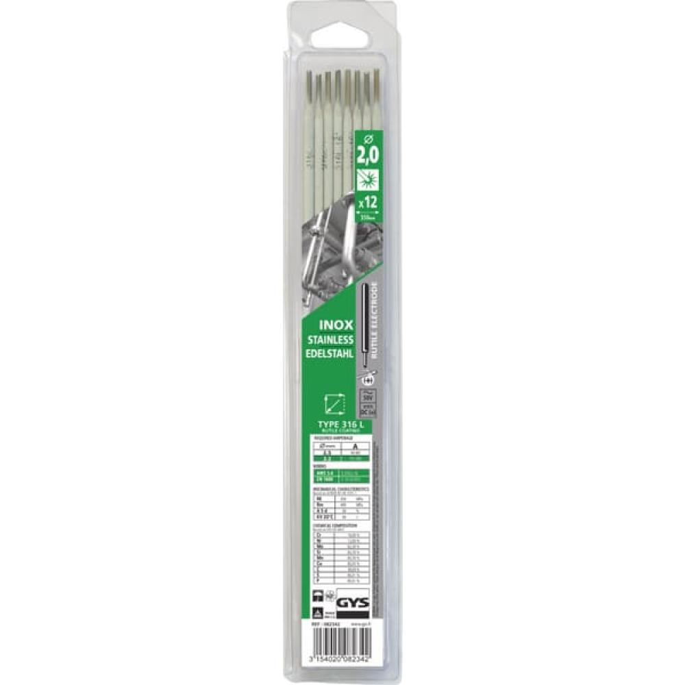 Elektrode 316L 2,0x300 mm (12x)