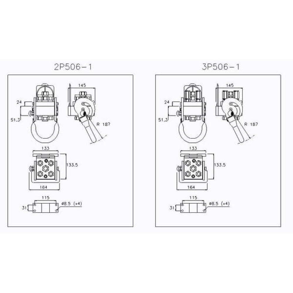 Multifaster 4x1/2" 1xE