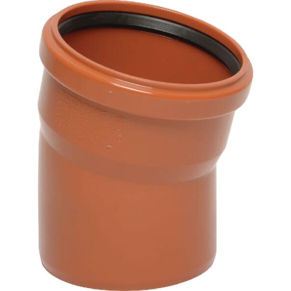 Bocht PVC 125mm x 15°