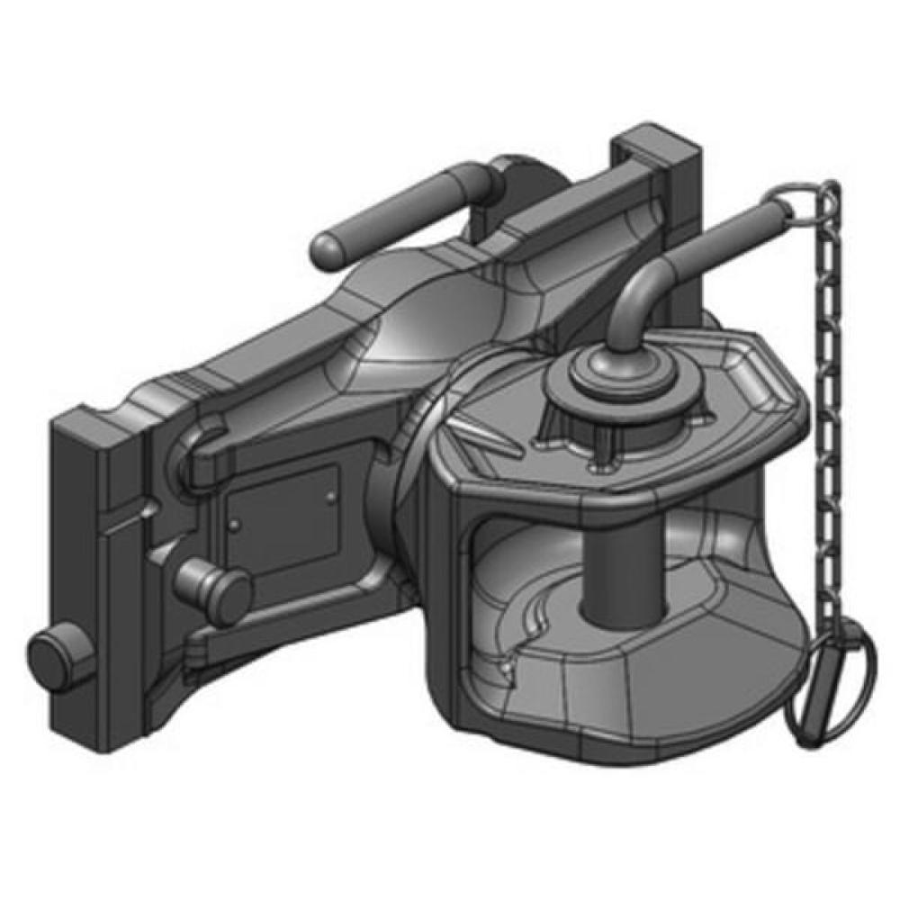 Angled front view with bag zipped and handles upright.