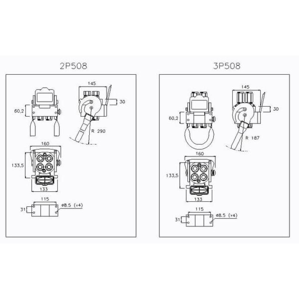 multi body G DN10-4x1/2"BSP