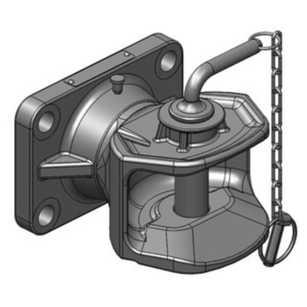 Angled front view with bag zipped and handles upright.