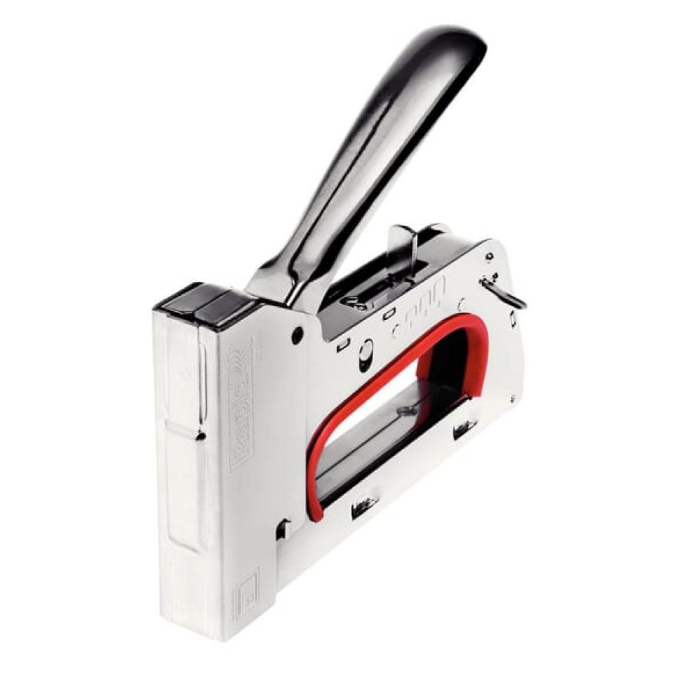 Angled front view with bag zipped and handles upright.