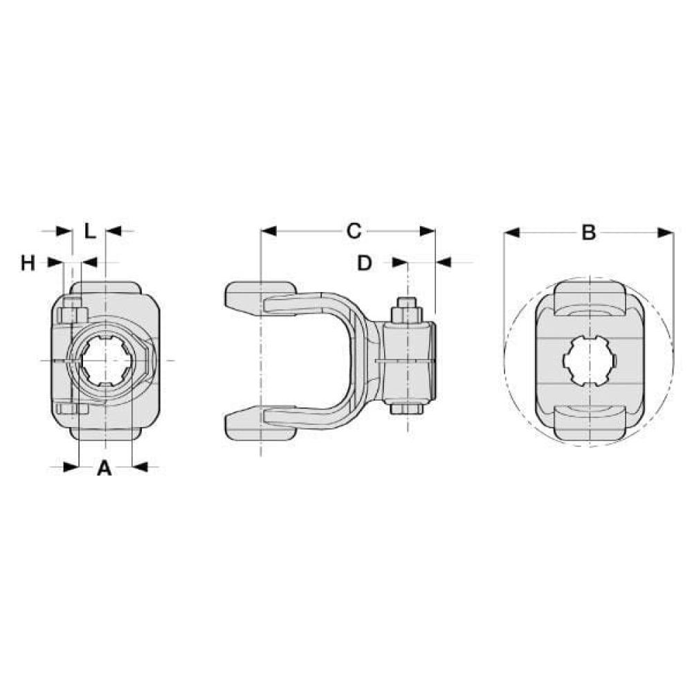 Gaffel 1.3/4-20dlg