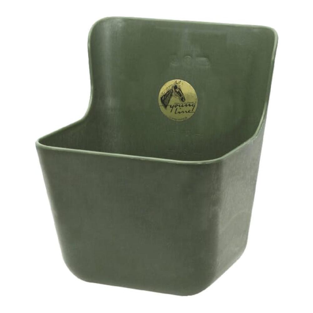 Angled front view with bag zipped and handles upright.