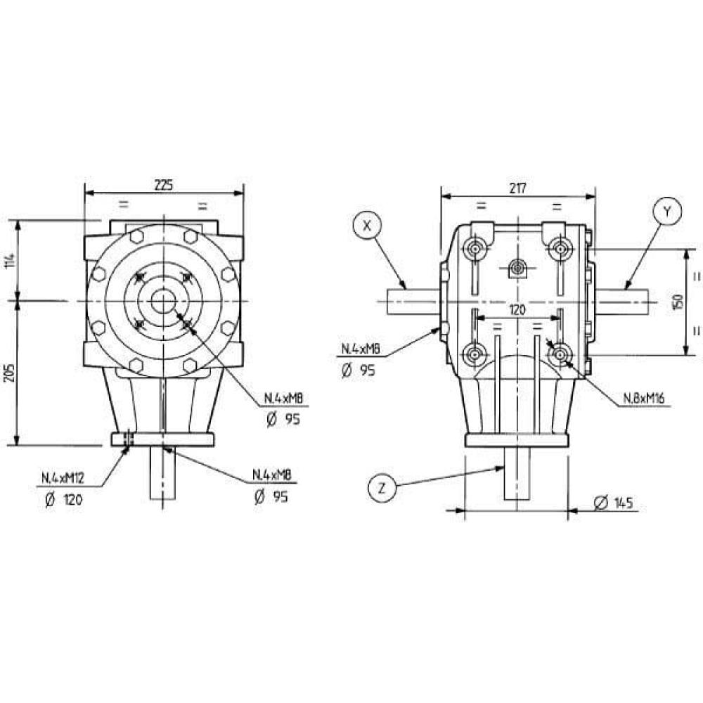 Tandwielkast T-290A 2,42:1