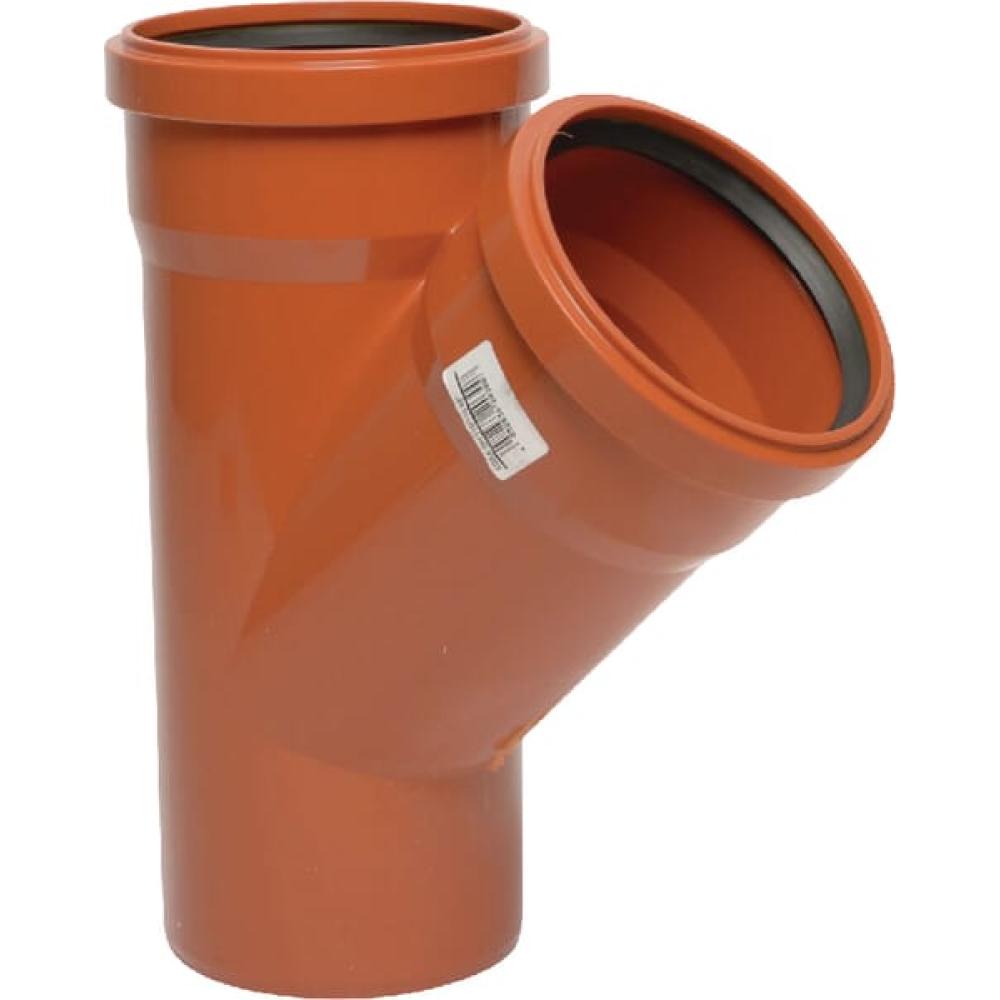 Y-stuk PVC 125/110mm x 45°
