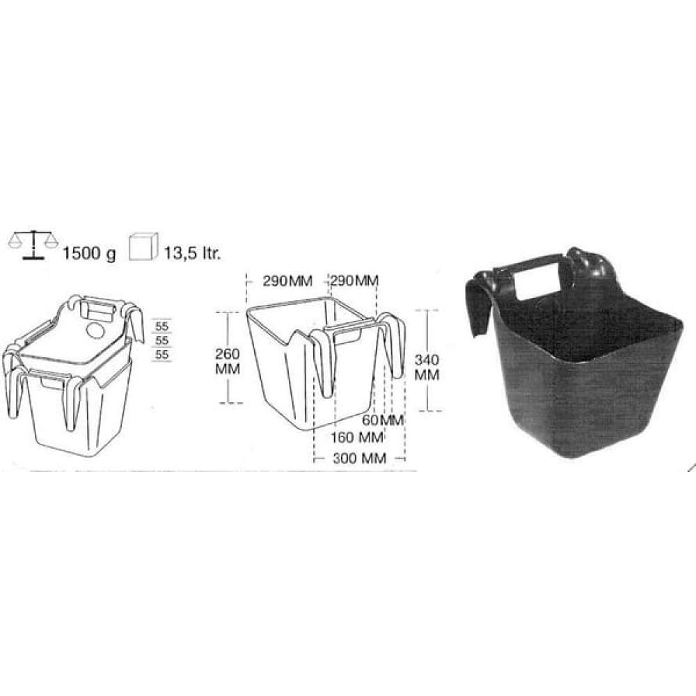 Angled front view with bag zipped and handles upright.