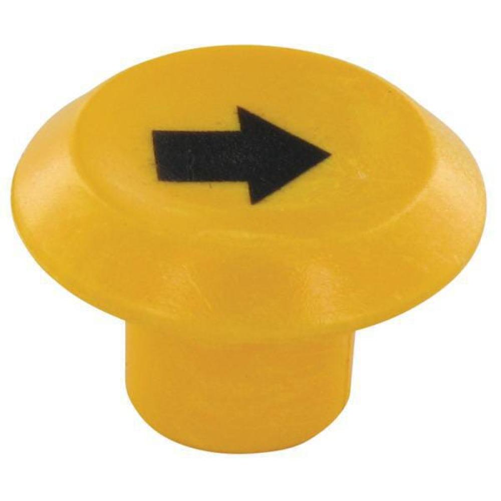 Embleem, op en neer, rond, geel