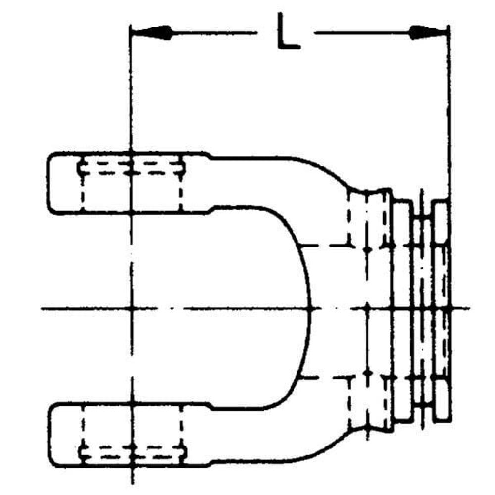 Gaffel voor buis S6 P700