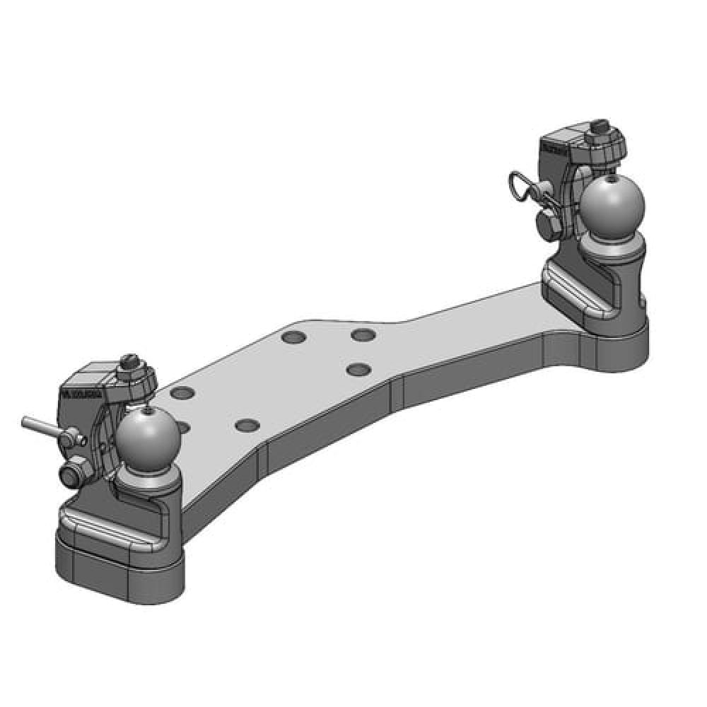 Forced steering K50® R/L with hold-down device for 50-55 mm
