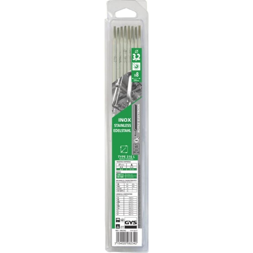 Elektrode 316L 3,2x350 mm (8x)