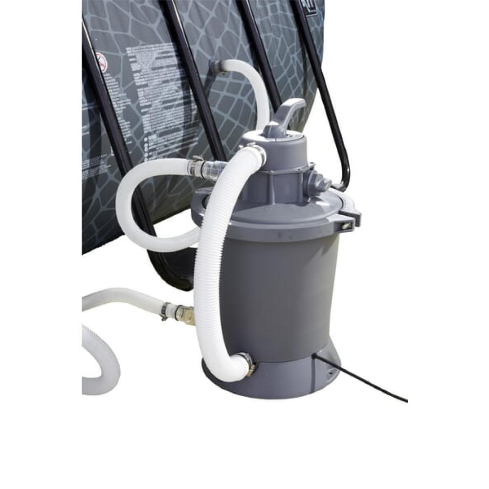 Angled front view with bag zipped and handles upright.