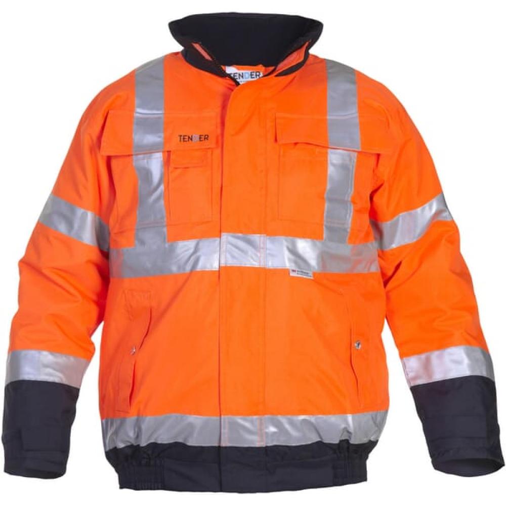 Pilotenjack Hi-vis, oranje-blauw, 4XL