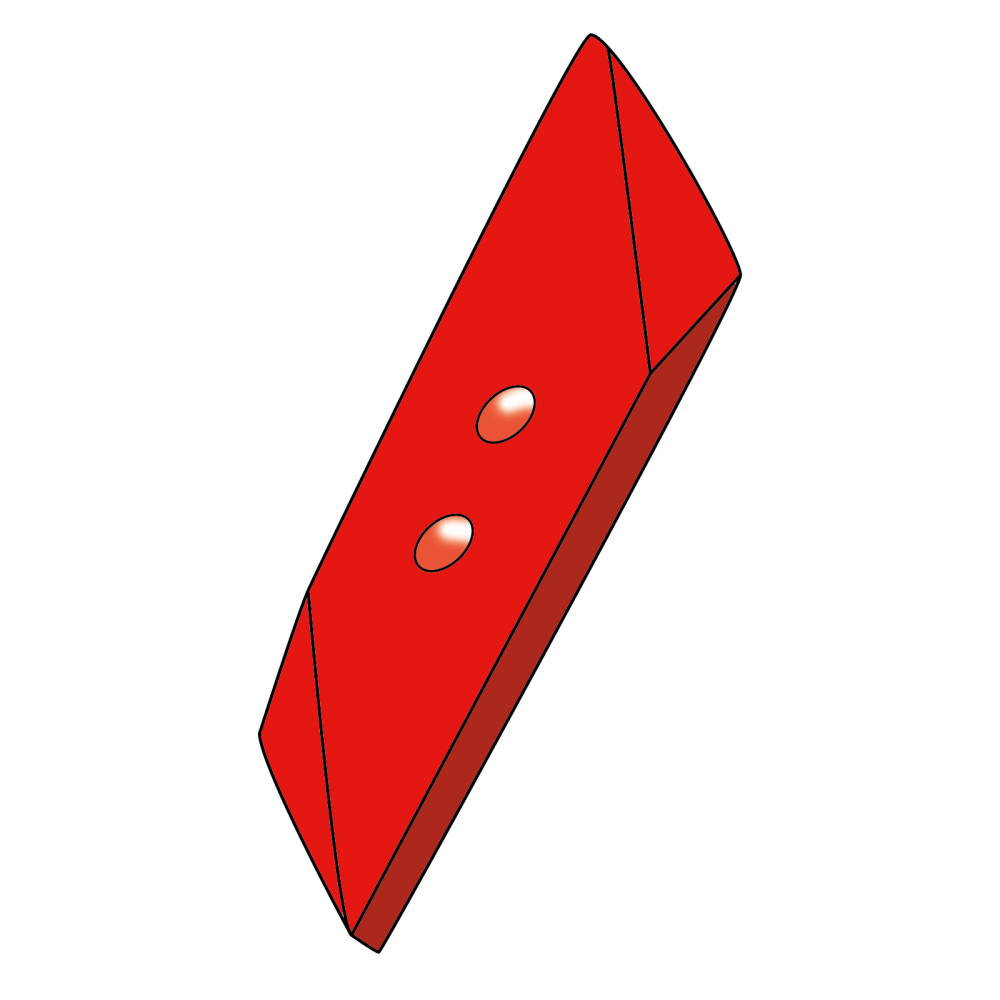 Schaarpunt 70x15 - rechts