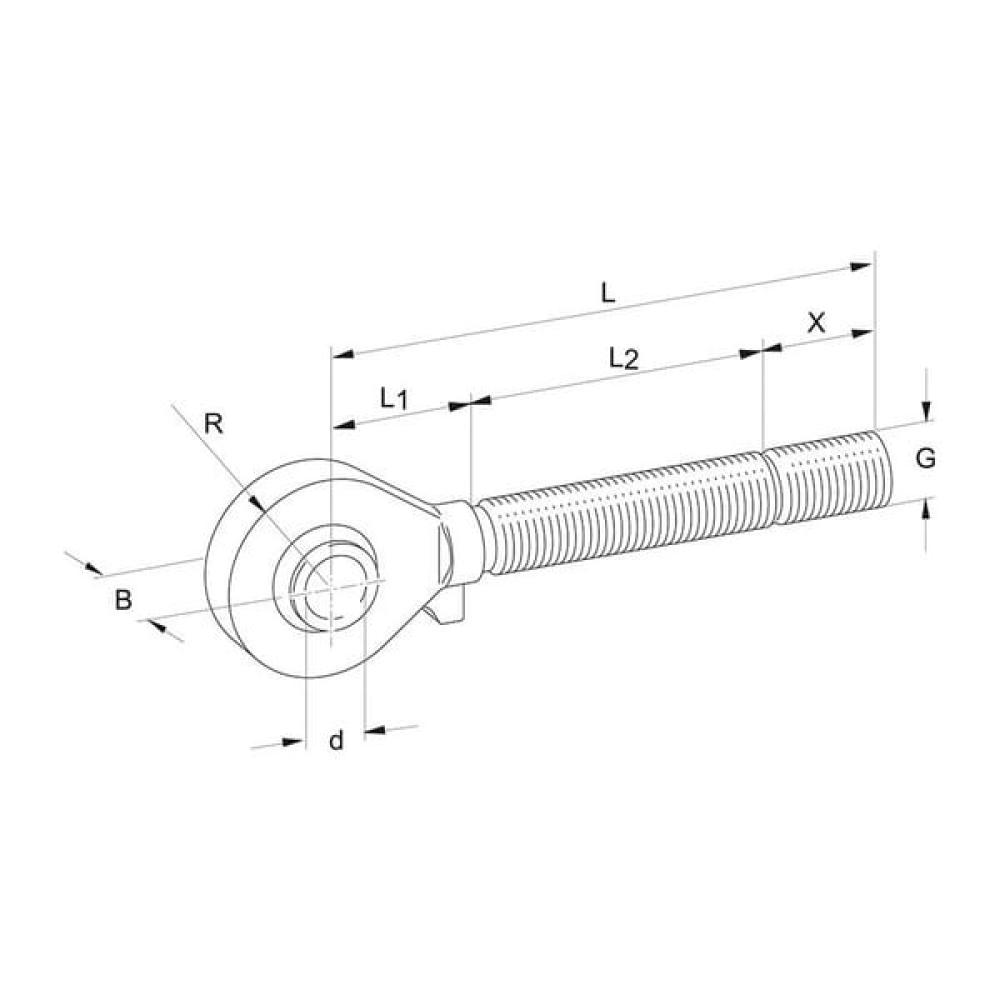 Stangkop M30x3,5 19,2x220mm