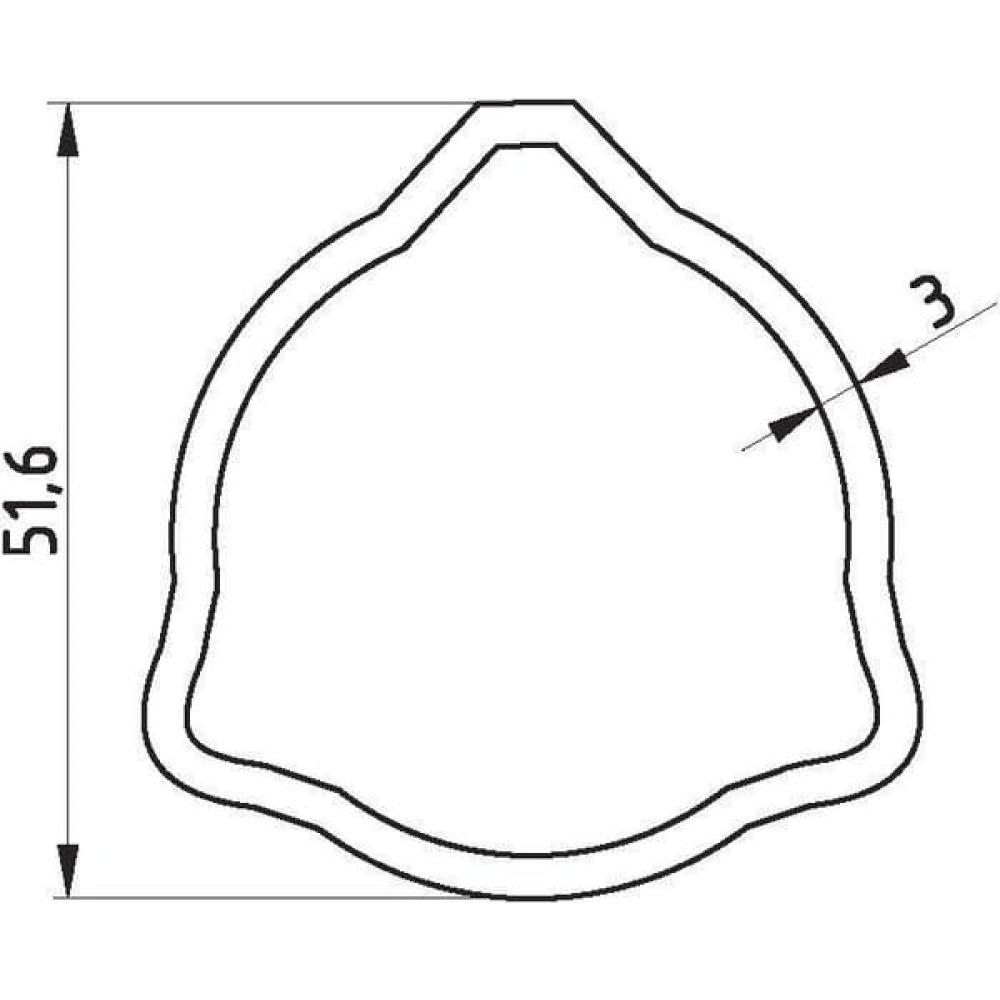 Profielbuis buiten T50 1400mm