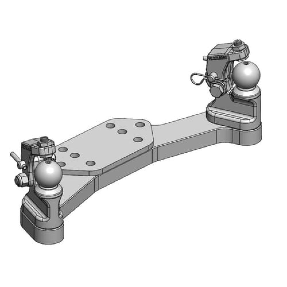 Forced steering K50® R/L with hold-down device for 40-45 mm
