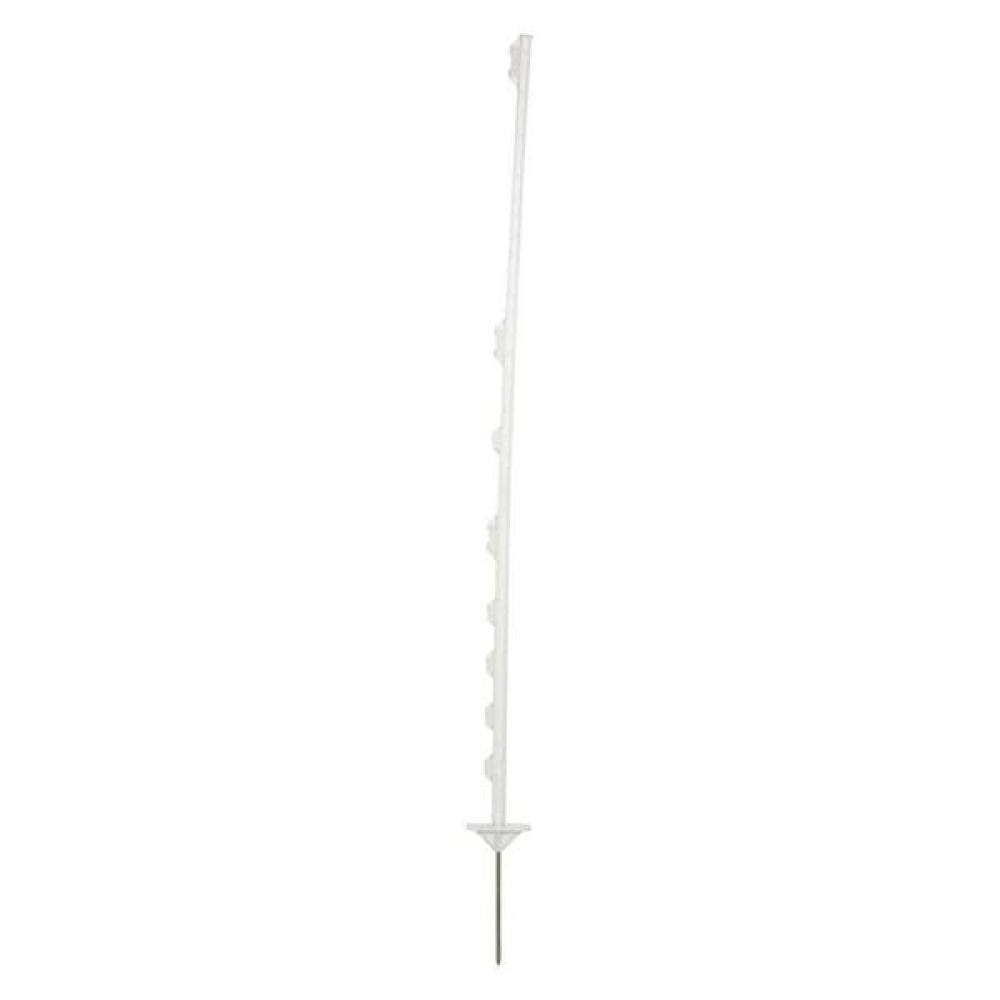 Afrasteringspaal, propyleen, standaard 130 cm wit DS (10x)