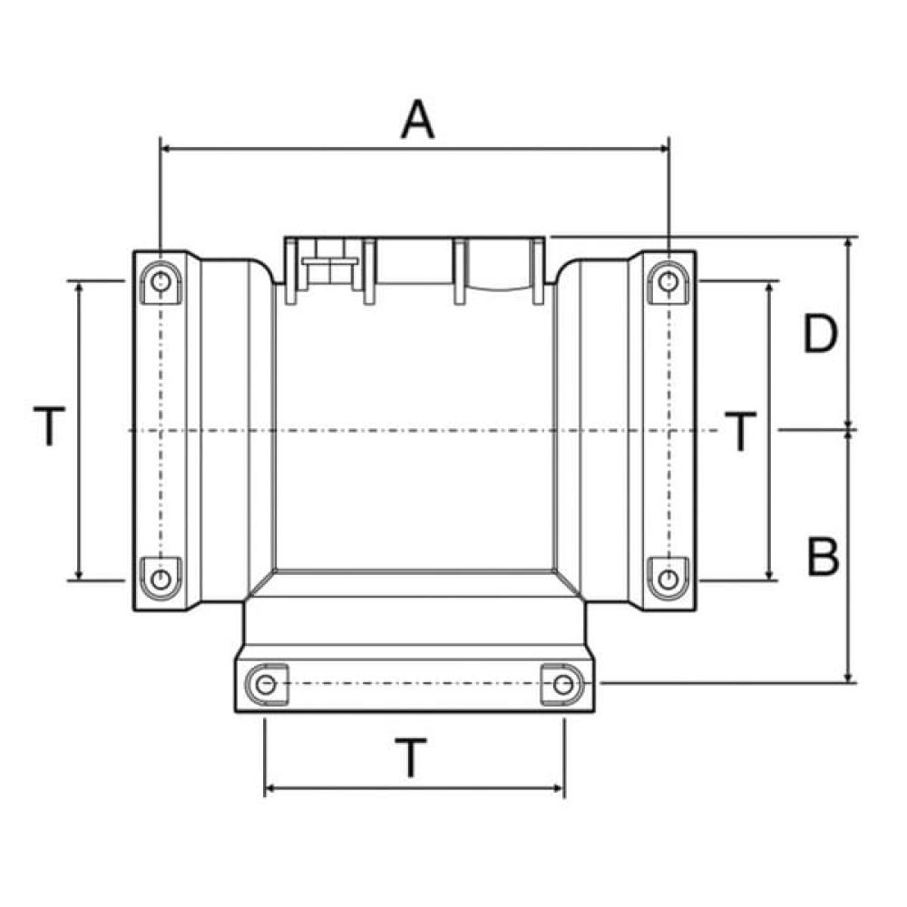 Tule (koker model) T-stuk T5