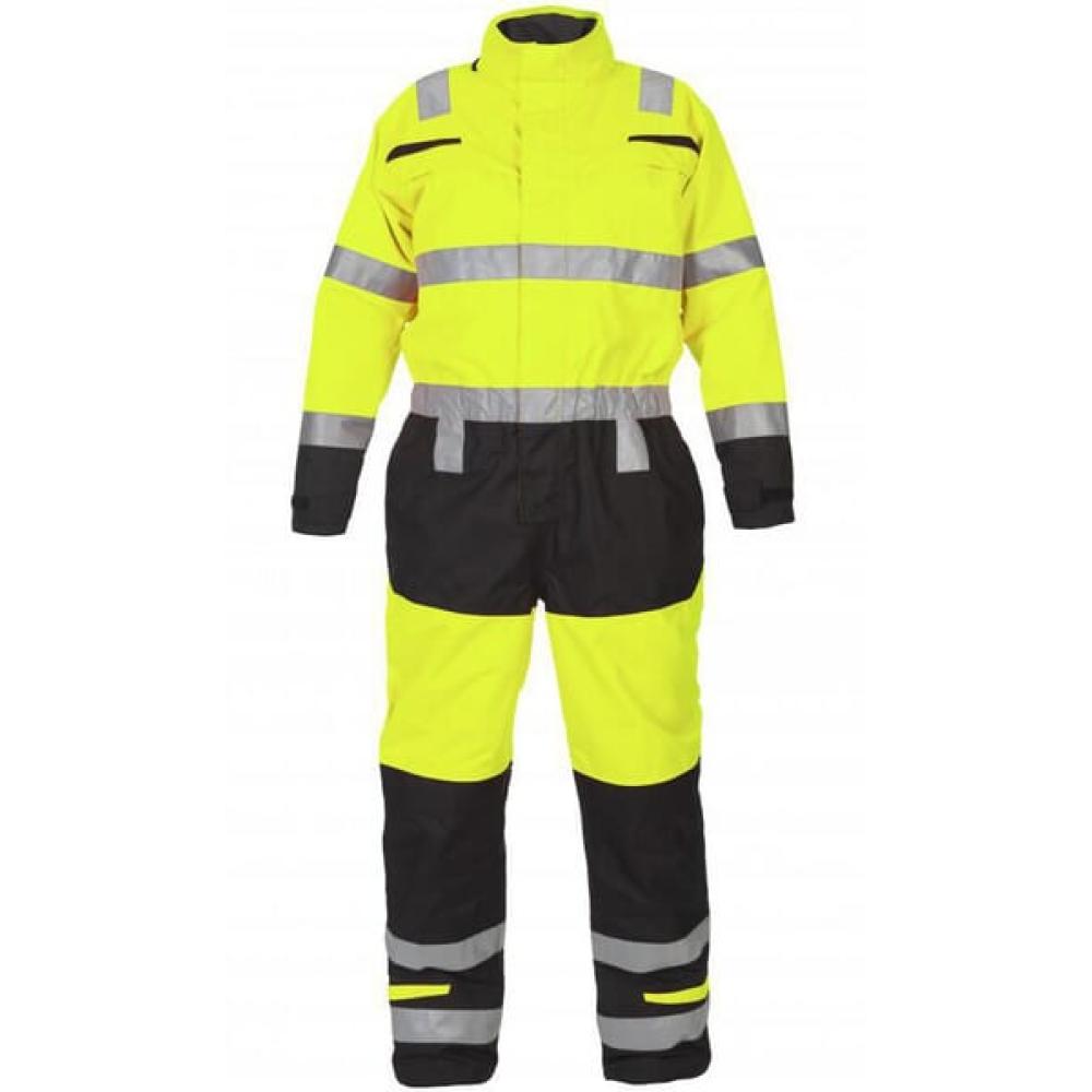 Overall waterwerend, M, maat 36-38, geel/zwart, Hydrowear