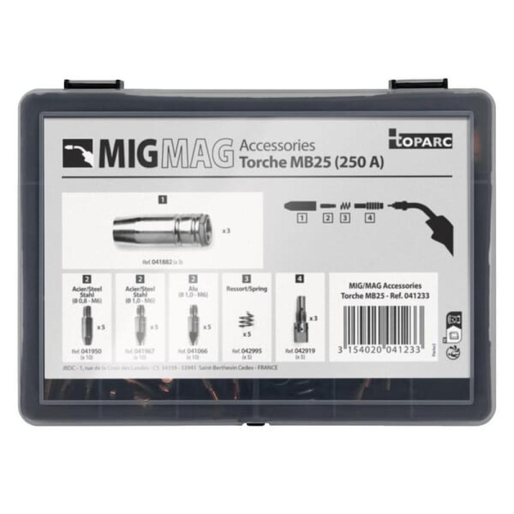 Toorts onderdeelkoffer MB25 (MIG 250A