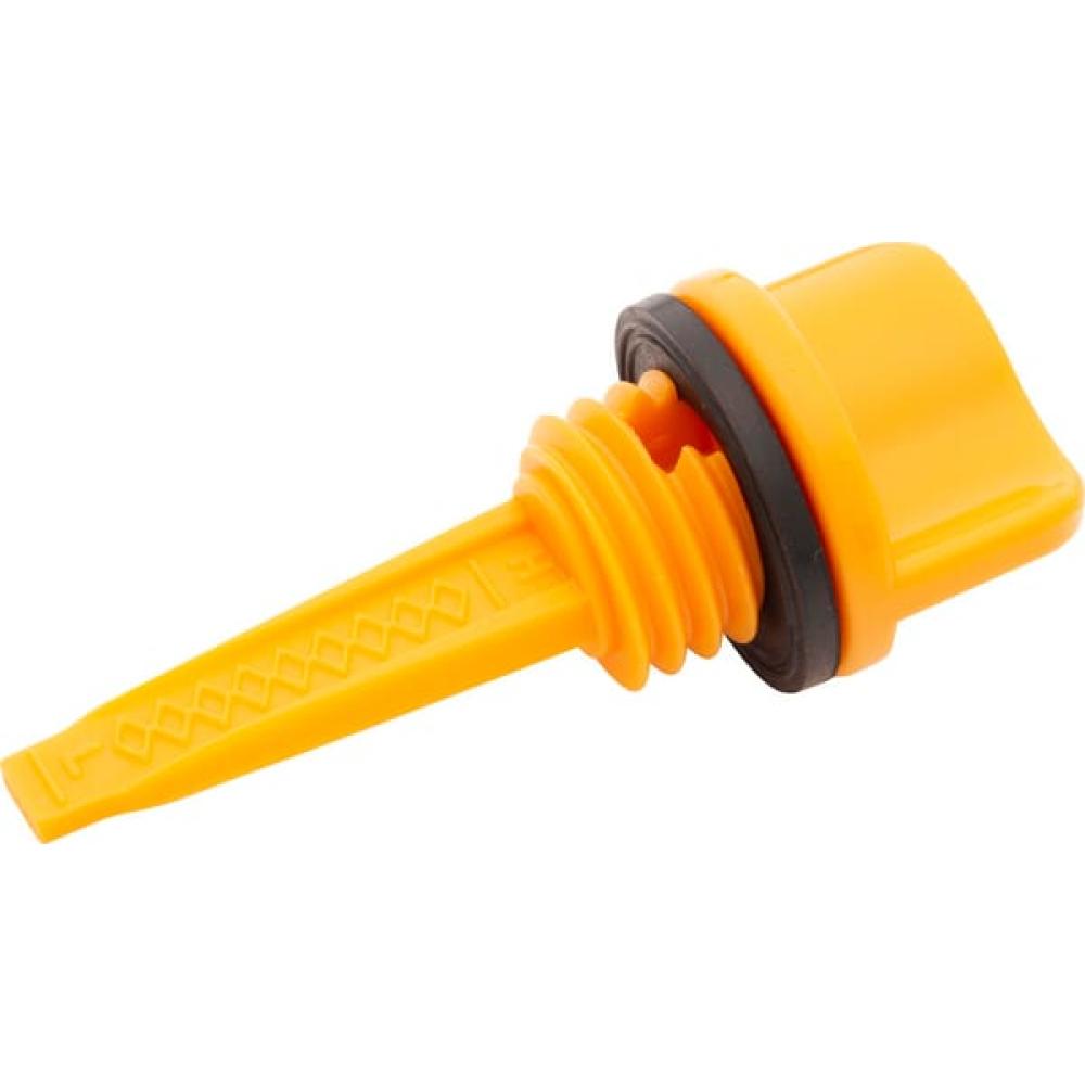 Oil cap with dipstick