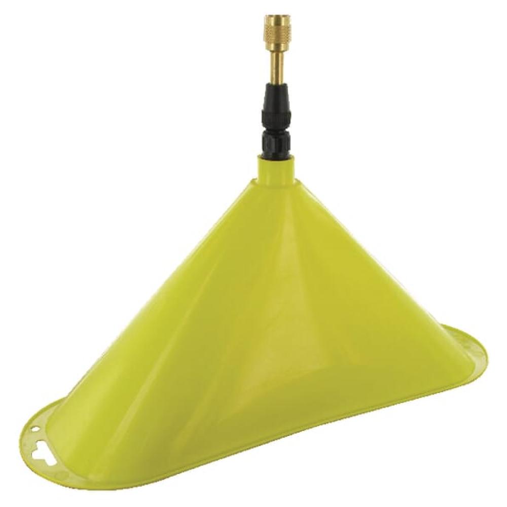 Spuitscherm met vlakstraler