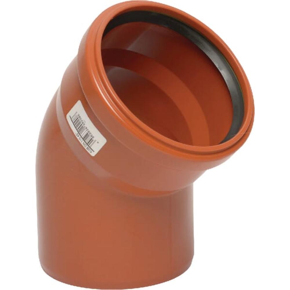 Bocht PVC 125mm x 45°
