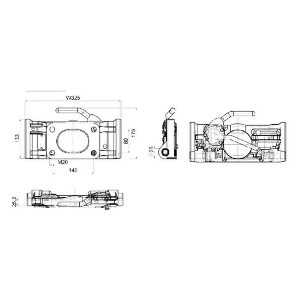 Adapterplatte 325mm