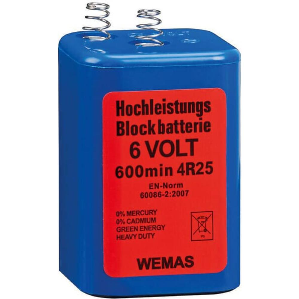 Accu 4R25 6 V blauw zink-carbon