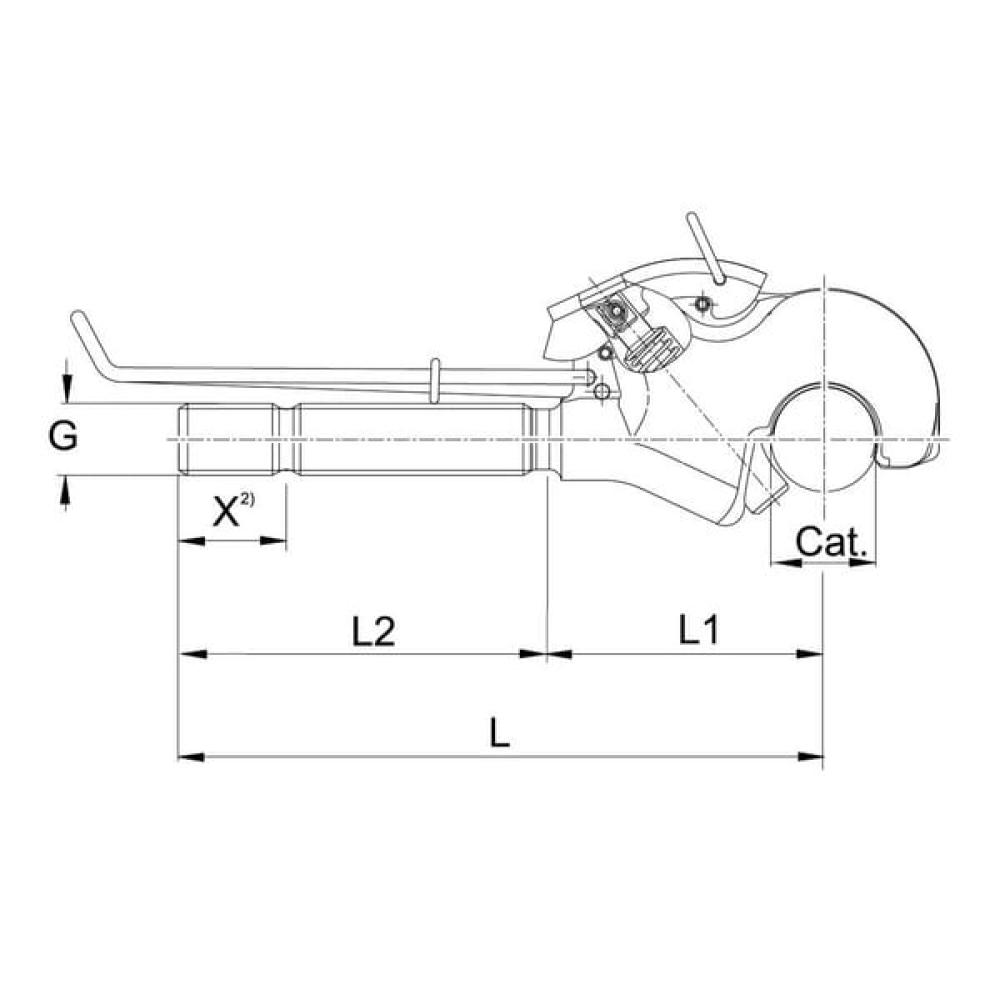Topstangvangh. 1 1/4" L cat. 2