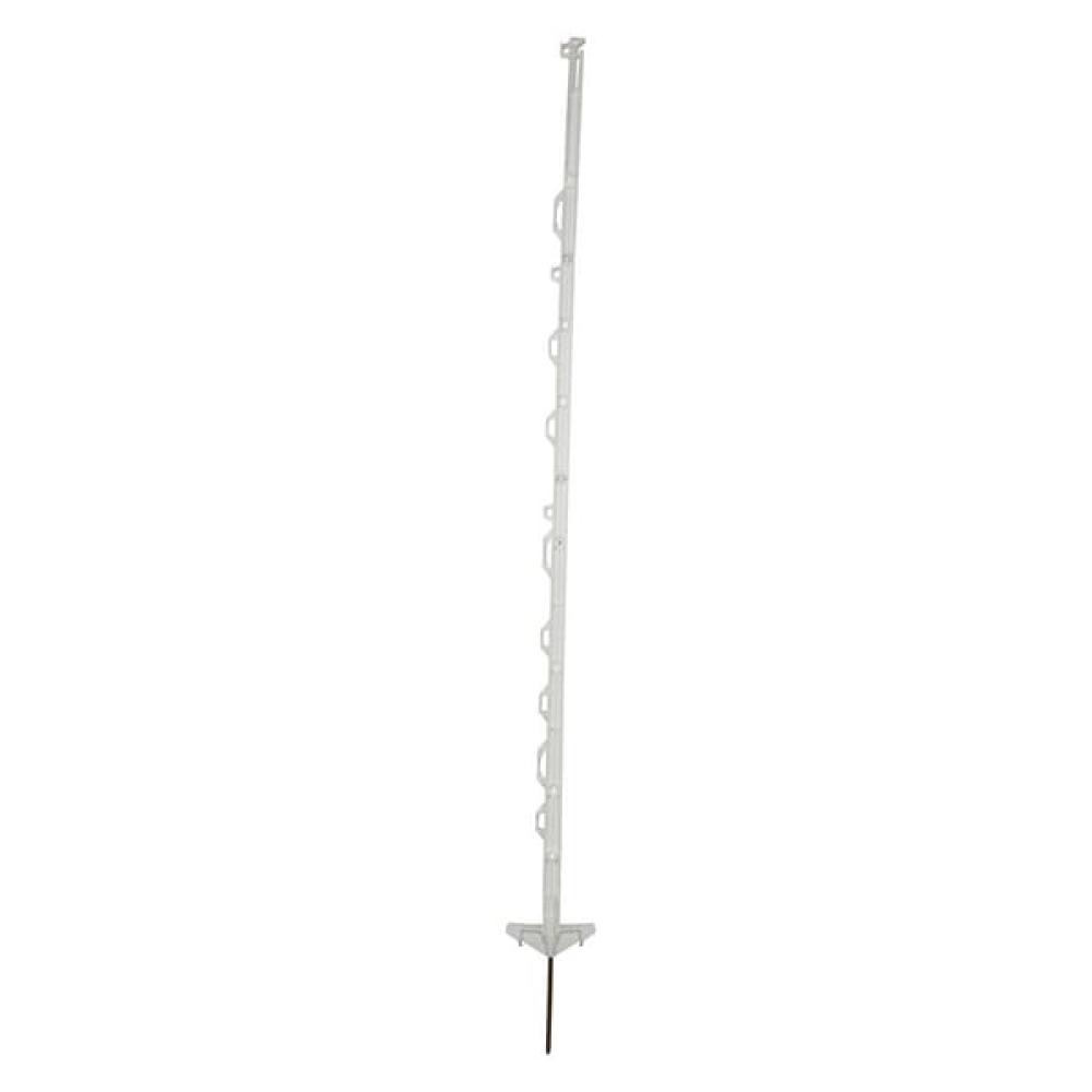 Kunststofpaal standard 120cm wit DS 10 stuks