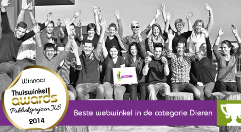 Medpets.nl winnaar Thuiswinkel Award Publieksprijs XS