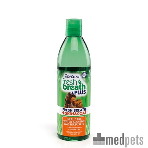 Produktbild von TropiClean - Fresh Breath Plus Skin & Coat Water Additive