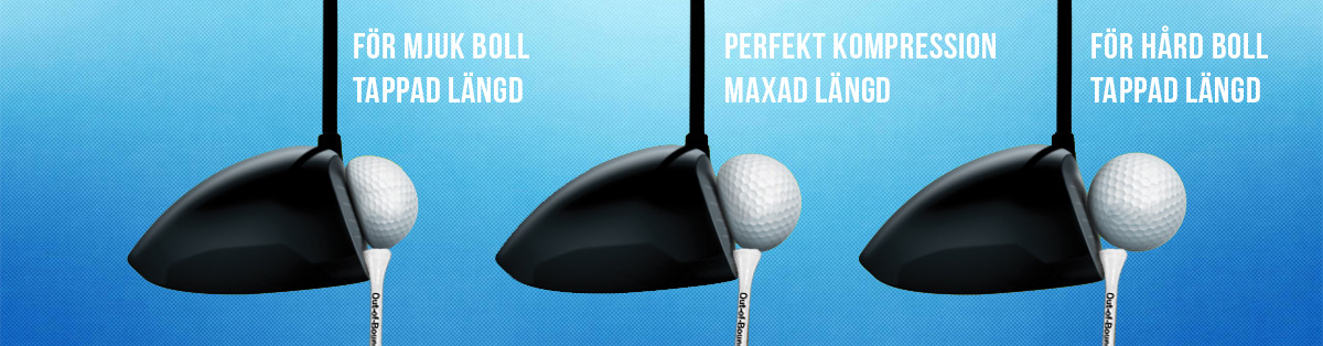 Driver tr�ffar golfbollar