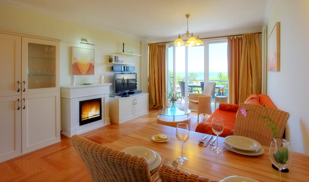 Villa Louise - an der Strandpromenade m. Meerblick - 2-Zimmer-Apartment