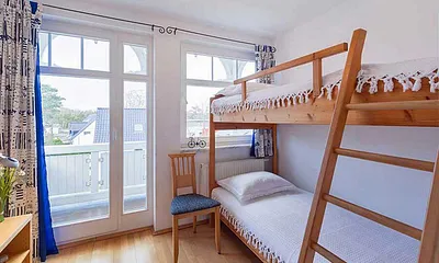 Zweites Schlafzimmer mit Hochbett