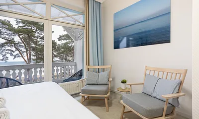 Sitzecke im Schlafzimmer zum Relaxen